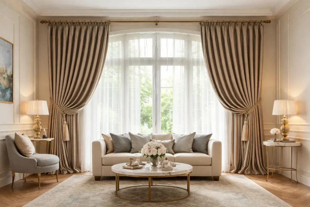 American style curtains in Dubai