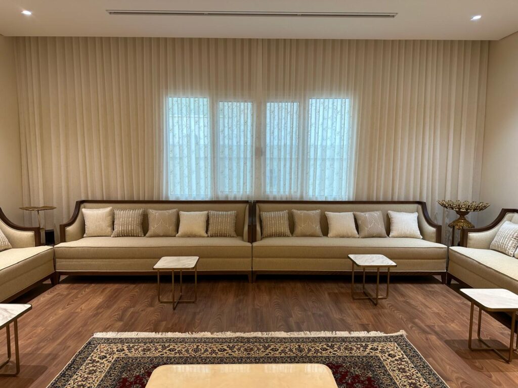 Curtains installed by Dubai Curtain Experts