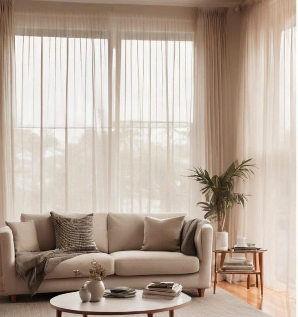 Curtains installed by Dubai Curtain Experts