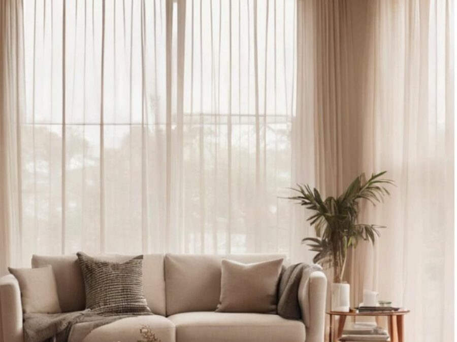 Curtains installed by Dubai Curtain Experts