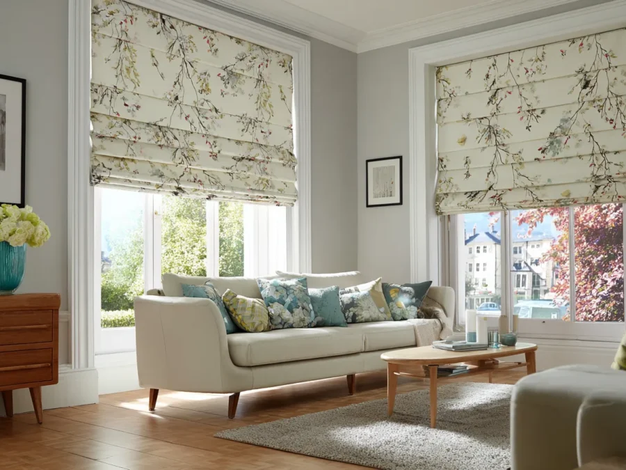 Roman style curtains made to measure in Dubai