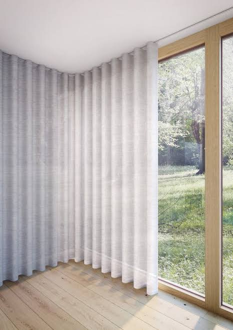 Wave curtain installation by Dubai Curtain Experts