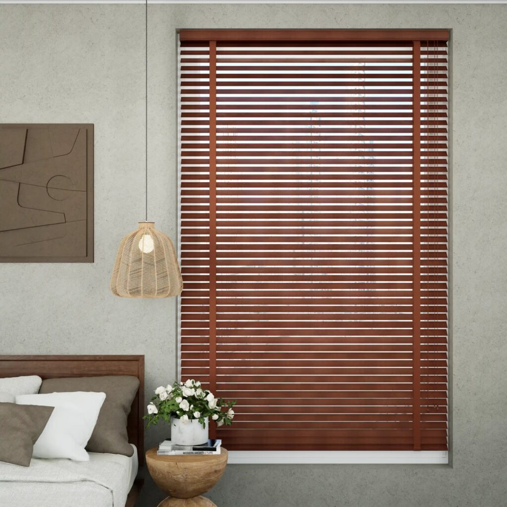 Wooden venetian blinds in Dubai